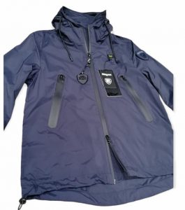 BLAUER – Giacca a Vento Sfoderata in Nylon Blue
