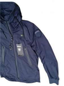 BLAUER – Giacca a Vento Sfoderata in Nylon Blue
