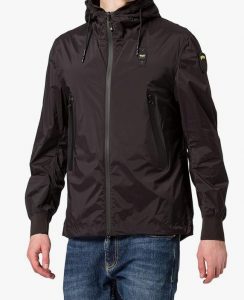 BLAUER – Giacca a Vento Sfoderata in Nylon Nera