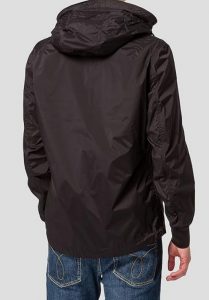 BLAUER – Giacca a Vento Sfoderata in Nylon Nera