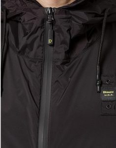 BLAUER – Giacca a Vento Sfoderata in Nylon Nera