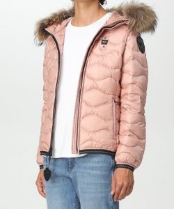 BLAUER – Piumino Corto Imbottito Piuma Aldie Rosa