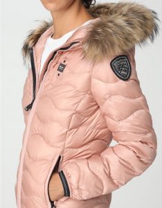 BLAUER – Piumino Corto Imbottito Piuma Aldie Rosa