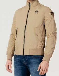 BLAUER – Bomber in Nylon Stretch Maverick Marrone