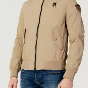 BLAUER – Bomber in Nylon Stretch Maverick Marrone