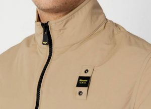 BLAUER – Bomber in Nylon Stretch Maverick Marrone