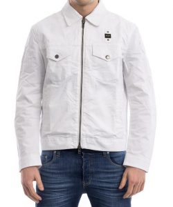 BLAUER – Giubbino Corto Sfoderato Bianco