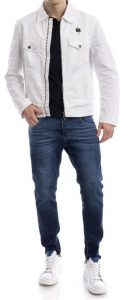 BLAUER – Giubbino Corto Sfoderato Bianco