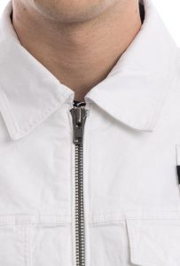 BLAUER – Giubbino Corto Sfoderato Bianco