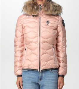 BLAUER – Piumino Corto Imbottito Piuma Aldie Rosa