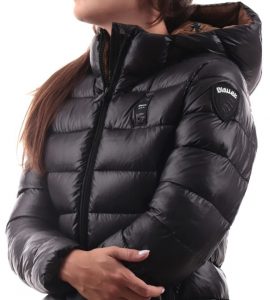 BLAUER – Piumino Donna con Imbottitura Eco Caroli Nero