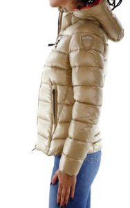 BLAUER – Piumino Donna con Imbottitura Eco Caroli Biscotto
