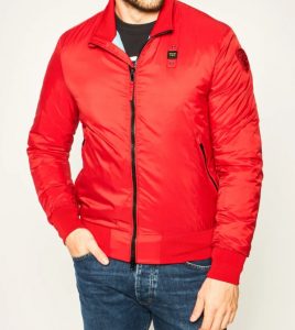 BLAUER – Bomber Uomo Tinto in Capo Rosso