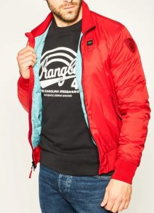 BLAUER – Bomber Uomo Tinto in Capo Rosso