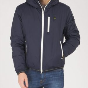 BLAUER – Piumino Uomo con Interno in Pelliccia Devon Blue
