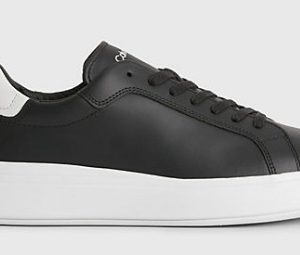 CALVIN KLEIN – Sneaker Uomo in Pelle Nere-Bianche