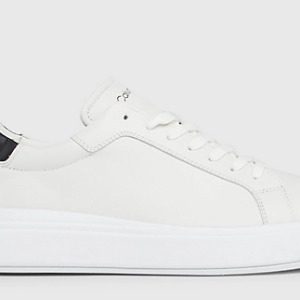 CALVIN KLEIN – Sneaker Uomo in Pelle Bianche-Nere