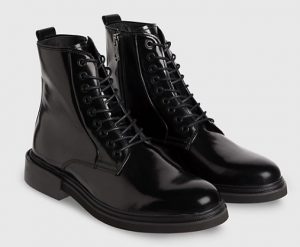 CALVIN KLEIN – Stivali Uomo in Pelle Neri
