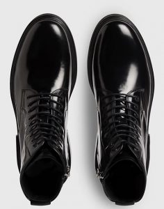 CALVIN KLEIN – Stivali Uomo in Pelle Neri