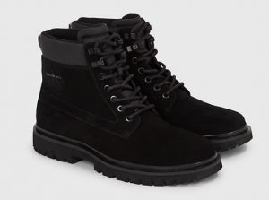 CALVIN KLEIN JEANS – Stivaletti Uomo in Camoscio Neri