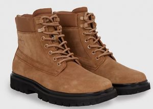 CALVIN KLEIN JEANS – Stivaletti Uomo in Camoscio Fango