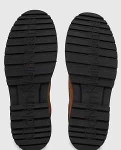 CALVIN KLEIN JEANS – Stivaletti Uomo in Camoscio Fango