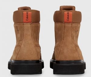 CALVIN KLEIN JEANS – Stivaletti Uomo in Camoscio Fango