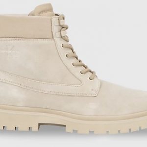 CALVIN KLEIN JEANS – Stivaletti Uomo in Camoscio Grigio Ghiaccio