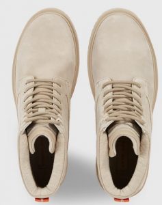 CALVIN KLEIN JEANS – Stivaletti Uomo in Camoscio Grigio Ghiaccio