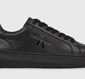 CALVIN KLEIN JEANS – Sneaker Uomo in Pelle Triplo Nero
