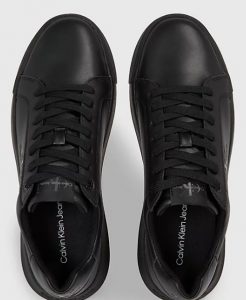 CALVIN KLEIN JEANS – Sneaker Uomo in Pelle Triplo Nero