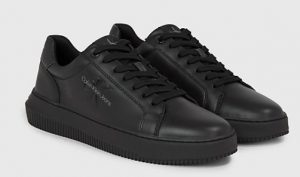 CALVIN KLEIN JEANS – Sneaker Uomo in Pelle Triplo Nero