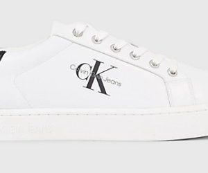 CALVIN KLEIN JEANS – Sneaker Uomo in Pelle Classic Bianco-Nero