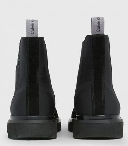 CALVIN KLEIN JEANS – Stivaletti Uomo Chelsea in Camoscio Nero