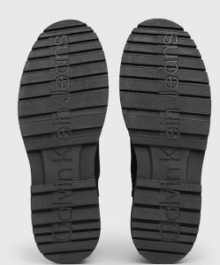 CALVIN KLEIN JEANS – Stivaletti Uomo Chelsea in Camoscio Nero