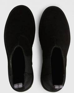 CALVIN KLEIN JEANS – Stivaletti Uomo Chelsea in Camoscio Nero