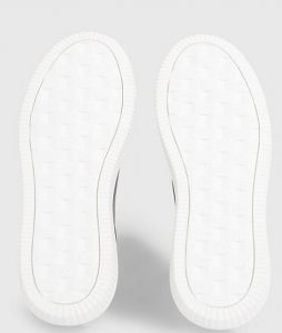 CALVIN KLEIN JEANS – Sneaker Donna in Pelle Nere/Argento