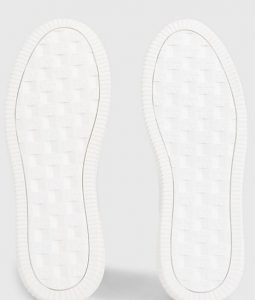 CALVIN KLEIN JEANS – Sneaker Donna in Pelle Bianche/Argento