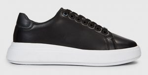 CALVIN KLEIN – Sneaker Raised Donna in Pelle Nere