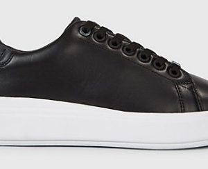 CALVIN KLEIN – Sneaker Raised Donna in Pelle Nere