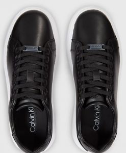 CALVIN KLEIN – Sneaker Raised Donna in Pelle Nere