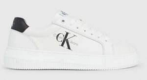CALVIN KLEIN JEANS – Sneaker Donna in Pelle Bianche