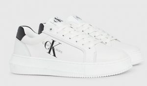 CALVIN KLEIN JEANS – Sneaker Donna in Pelle Bianche