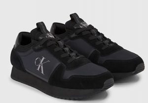 CALVIN KLEIN JEANS – Sneaker Uomo Runner Sock Triplo Nero