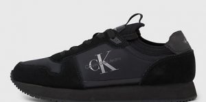 CALVIN KLEIN JEANS – Sneaker Uomo Runner Sock Triplo Nero
