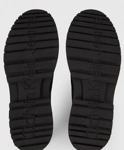 CALVIN KLEIN JEANS – Stivaletti Uomo in Camoscio Eva Mid Laceup Nero