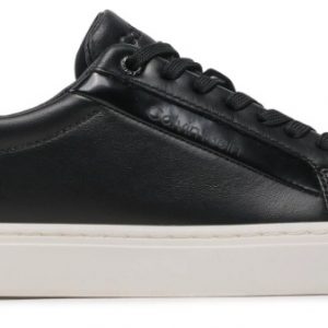 CALVIN KLEIN JEANS – Sneaker Donna in Pelle Logo Nere
