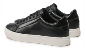 CALVIN KLEIN JEANS – Sneaker Donna in Pelle Logo Nere