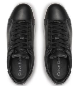 CALVIN KLEIN JEANS – Sneaker Donna in Pelle Logo Nere