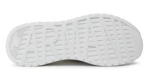 ARMANI EXCHANGE – Scarpe in maglia, micro-suede e tessuto stretch Bianca